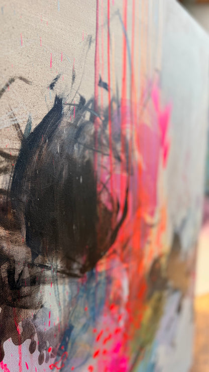 Reach For The Lasers II - Original 84x119cm