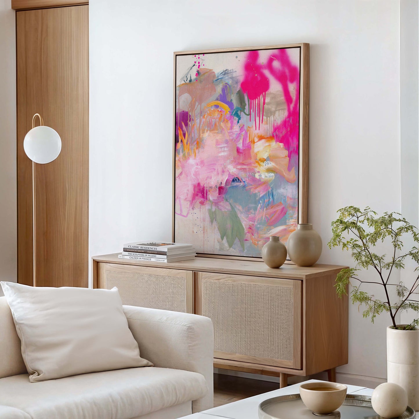 When Flamingos Dance II - Canvas Print