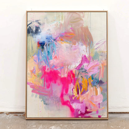 When Flamingos Dance I - Canvas Print