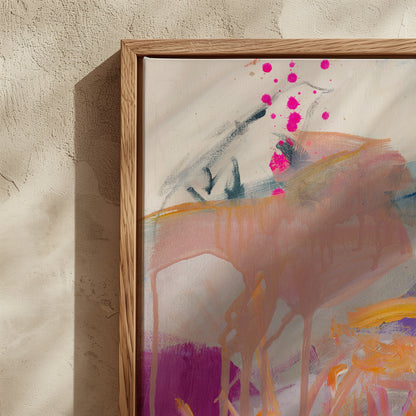 When Flamingos Dance II - Canvas Print