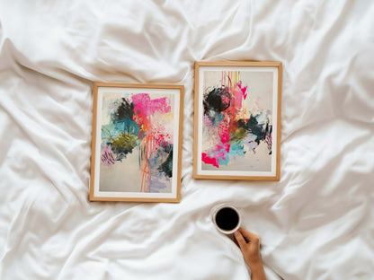 Reach For The Lasers - Paper print duo